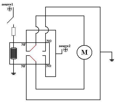 Projet électronique #16: Pont H de puissance à base de DEUX relais commandés  – Commande du sens de rotation d'un moteur à CC – Cours