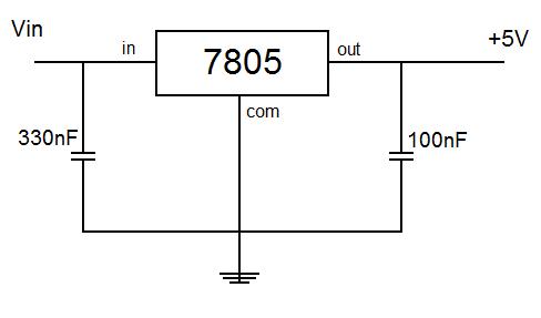 Régulateur de tension 5V - 7805