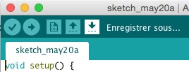 enregistrer ide arduino