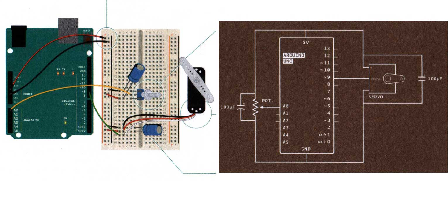 montage servomoteur avec arduino