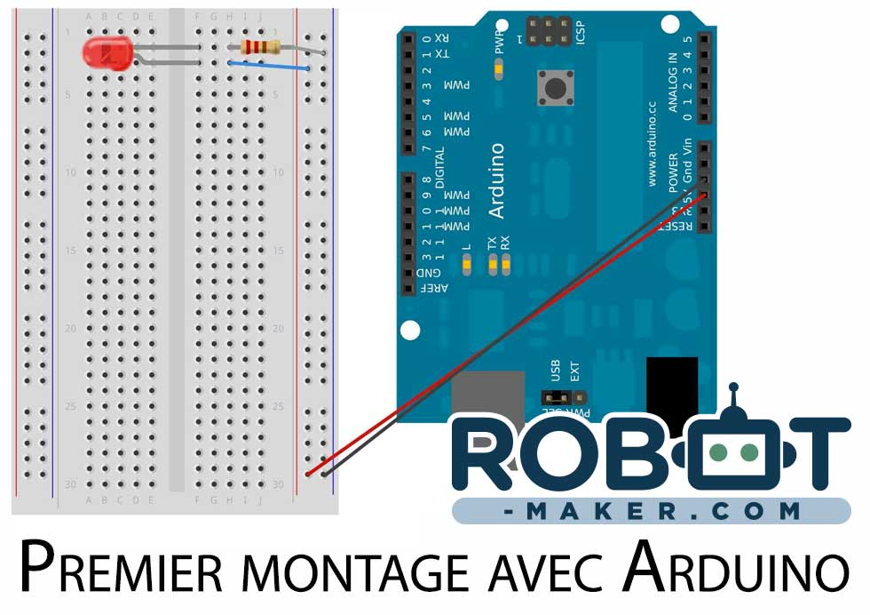 montage simple arduino