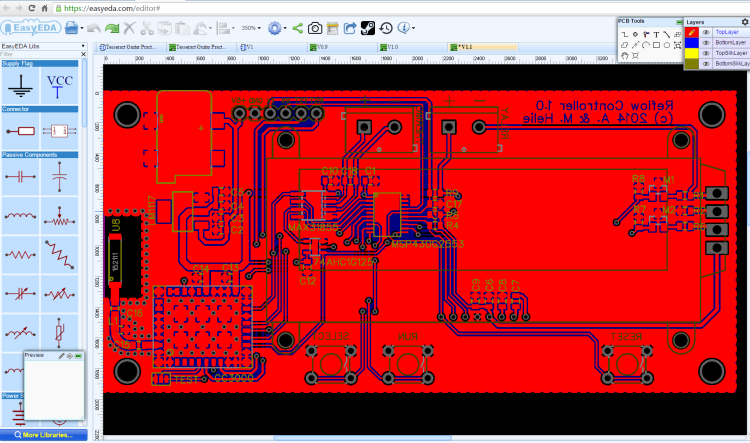 Logiciel de simulation de circuits électroniques et de conception de circuits imprimés - EasyEDA