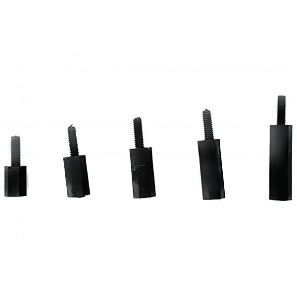 Lot d'entretoise male M2 plastique