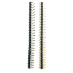 Barrette sécable simple mâle coudée 2.54mm