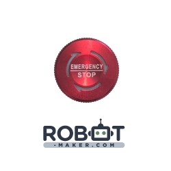 Bouton d’arrêt d’urgence aluminium avec LED intégrée