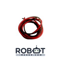 Paire de fils rouge et noir