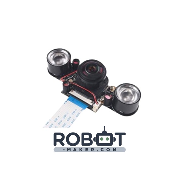 Caméra Raspberry Pi fish eye grand angle jour et nuit