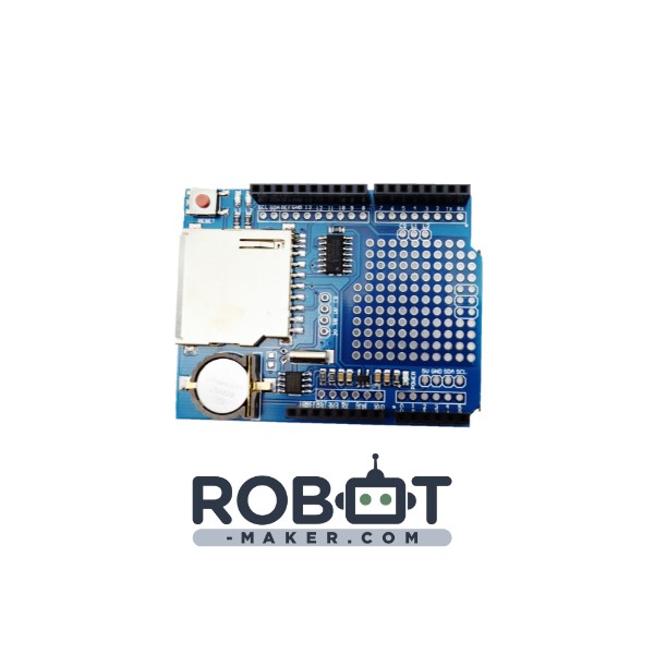Shield carte SD+ RTC pour aduino uno