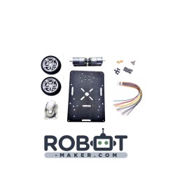Base roulante 2WD avec moteurs et encodeurs
