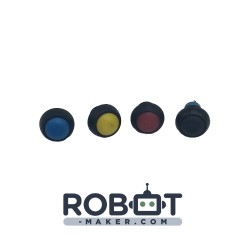 Bouton poussoir coloré