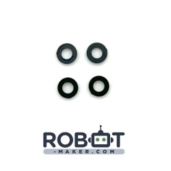 Lot de 4 - rondelles M3 en plastiques