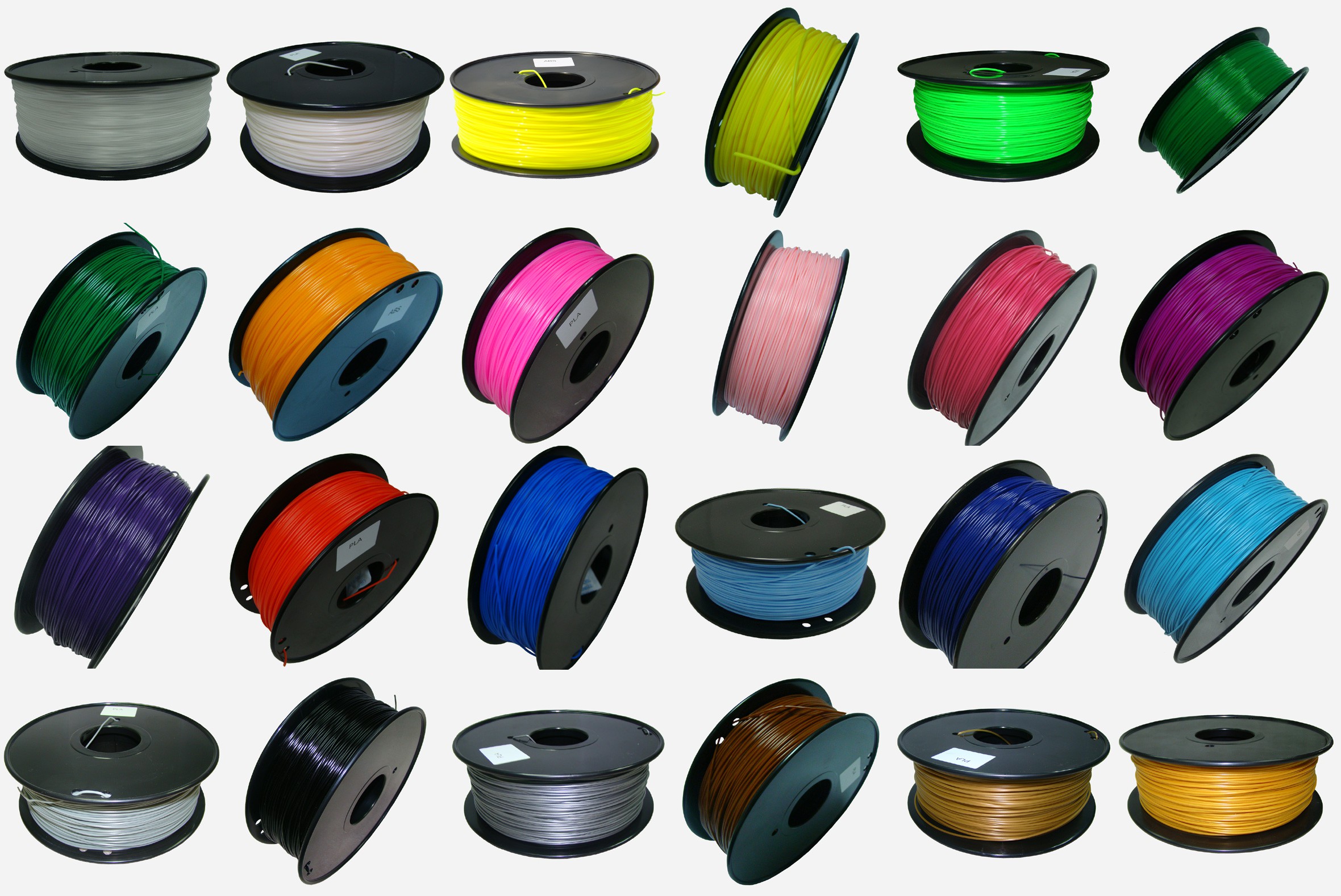 Filament PLA Standard 1.75 mm 1KG 24 couleurs au choix