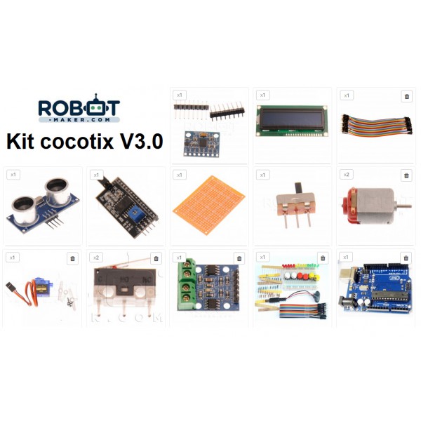 Kit débutant Arduino cocotix V3.0 Kit débutant Arduino cocotix V3.0