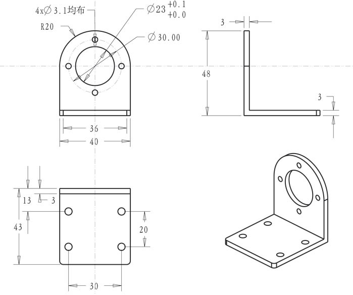 support moteur MD36